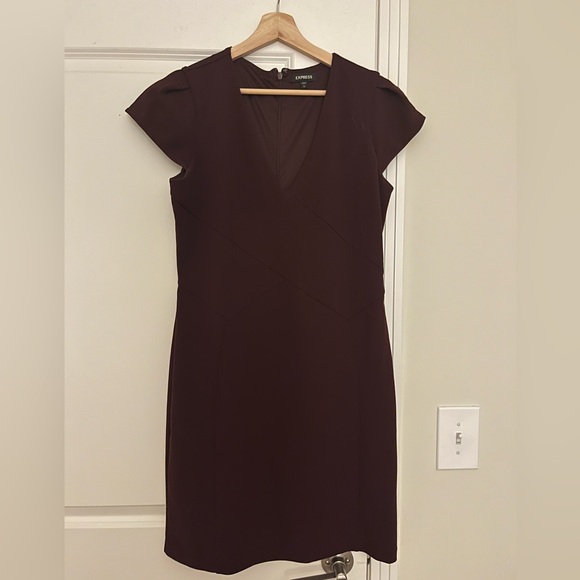 2 for 1! Express Teal and Wine Sheath Dresses - Picture 2 of 6